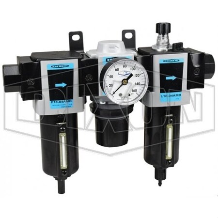 Dixon Wilkerson by Compact Combination Unit with Sight Glass, Aluminum Bowl, 250 psig Pressure C18-03AMB